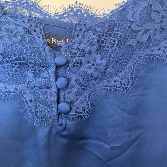 Y2K Abercrombie & Fitch Lace Trim Cami Spaghetti Strap Tank Top Medium Xx1366 - Picture 4 of 7